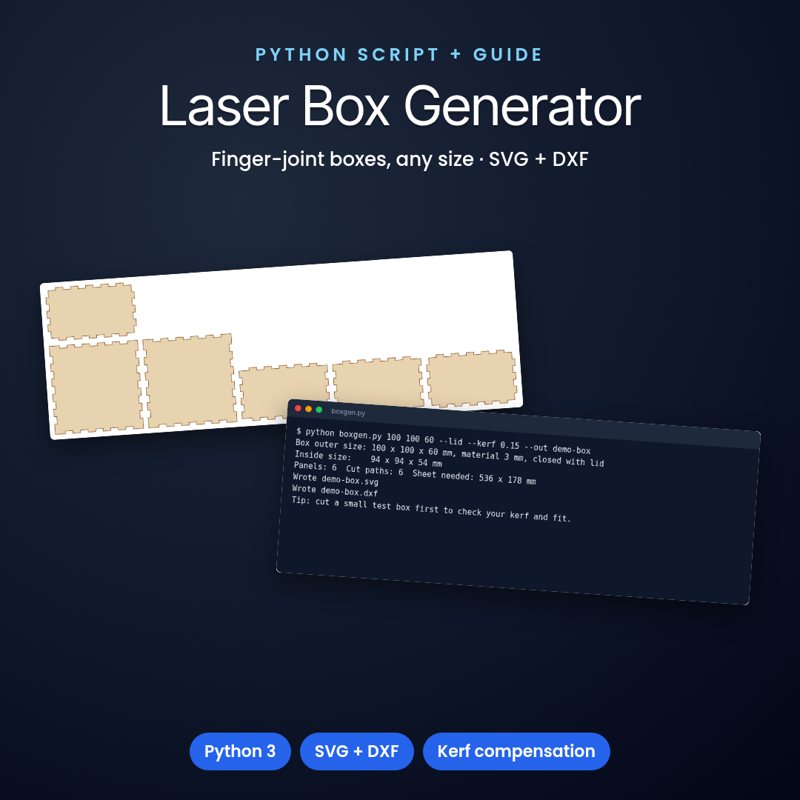 Laser-Cut Box Generator