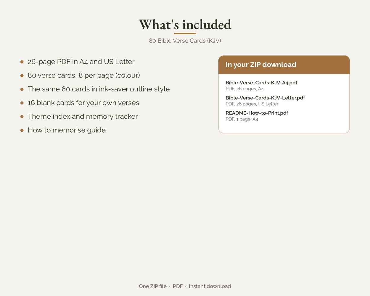 80 Bible Verse Cards (KJV) – preview 3