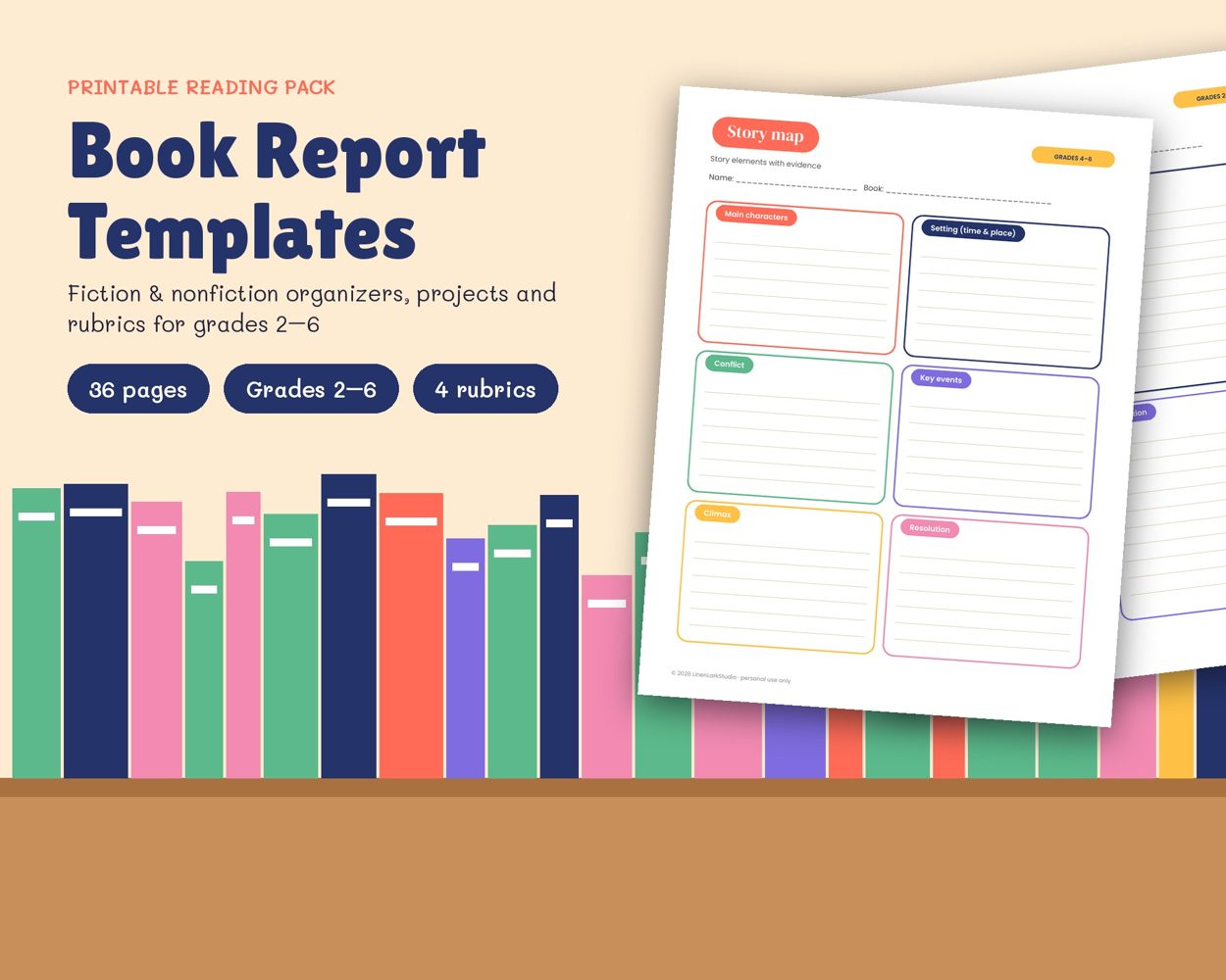 Book Report Templates – cover