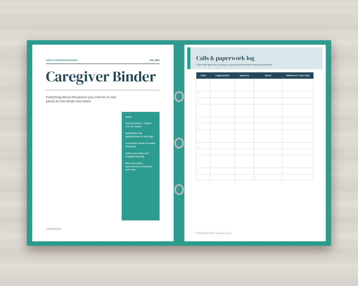 Caregiver Binder – preview 4