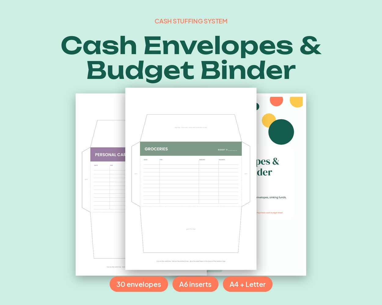 Cash Envelopes & Budget Binder – cover