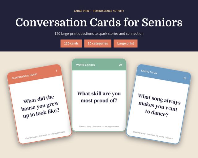 Conversation Cards for Seniors