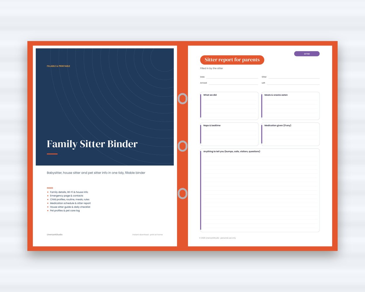 Family Sitter Binder – preview 4
