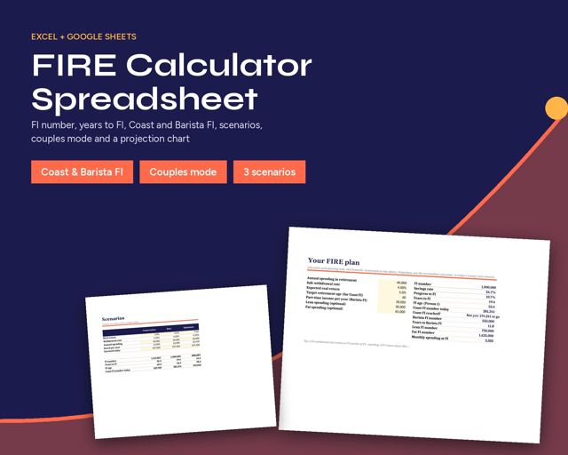 FIRE Calculator Spreadsheet