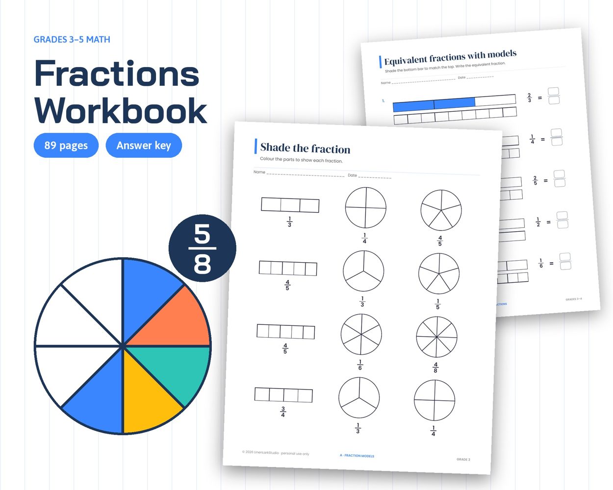 Fractions Workbook – cover
