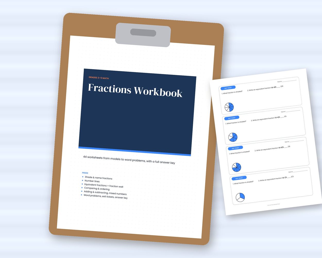 Fractions Workbook – preview 4