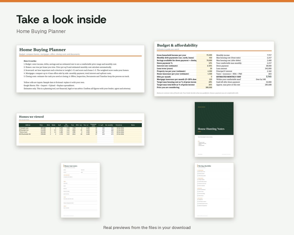 Home Buying Planner – preview 2