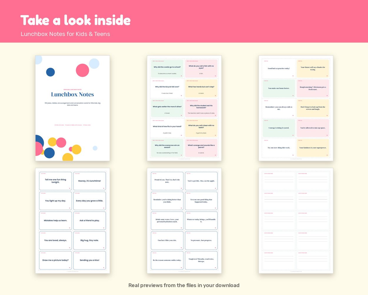 Lunchbox Notes for Kids & Teens – preview 2