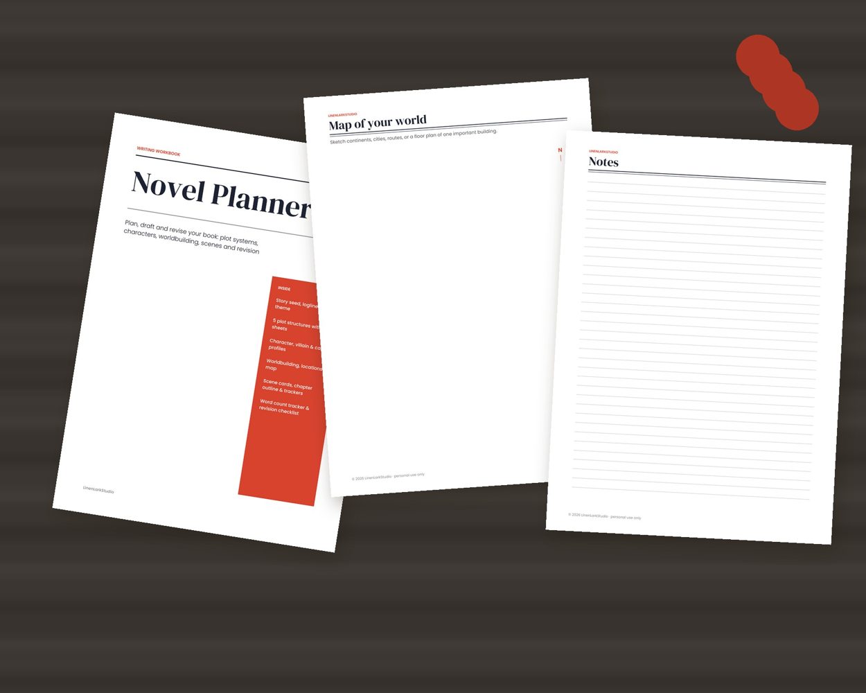 Novel Planner Writing Workbook – preview 4