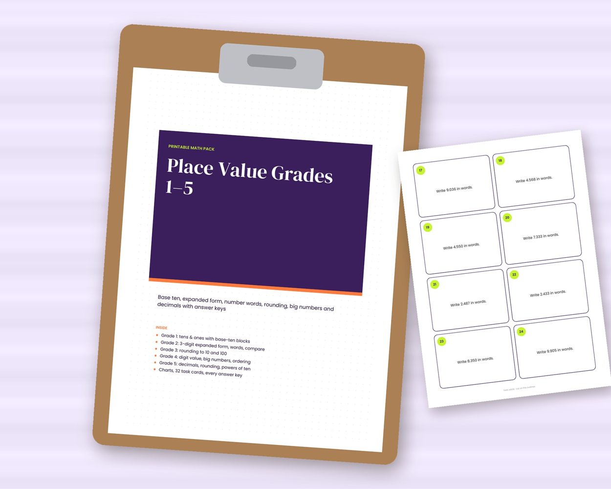 Place Value Grades 1–5 – preview 4