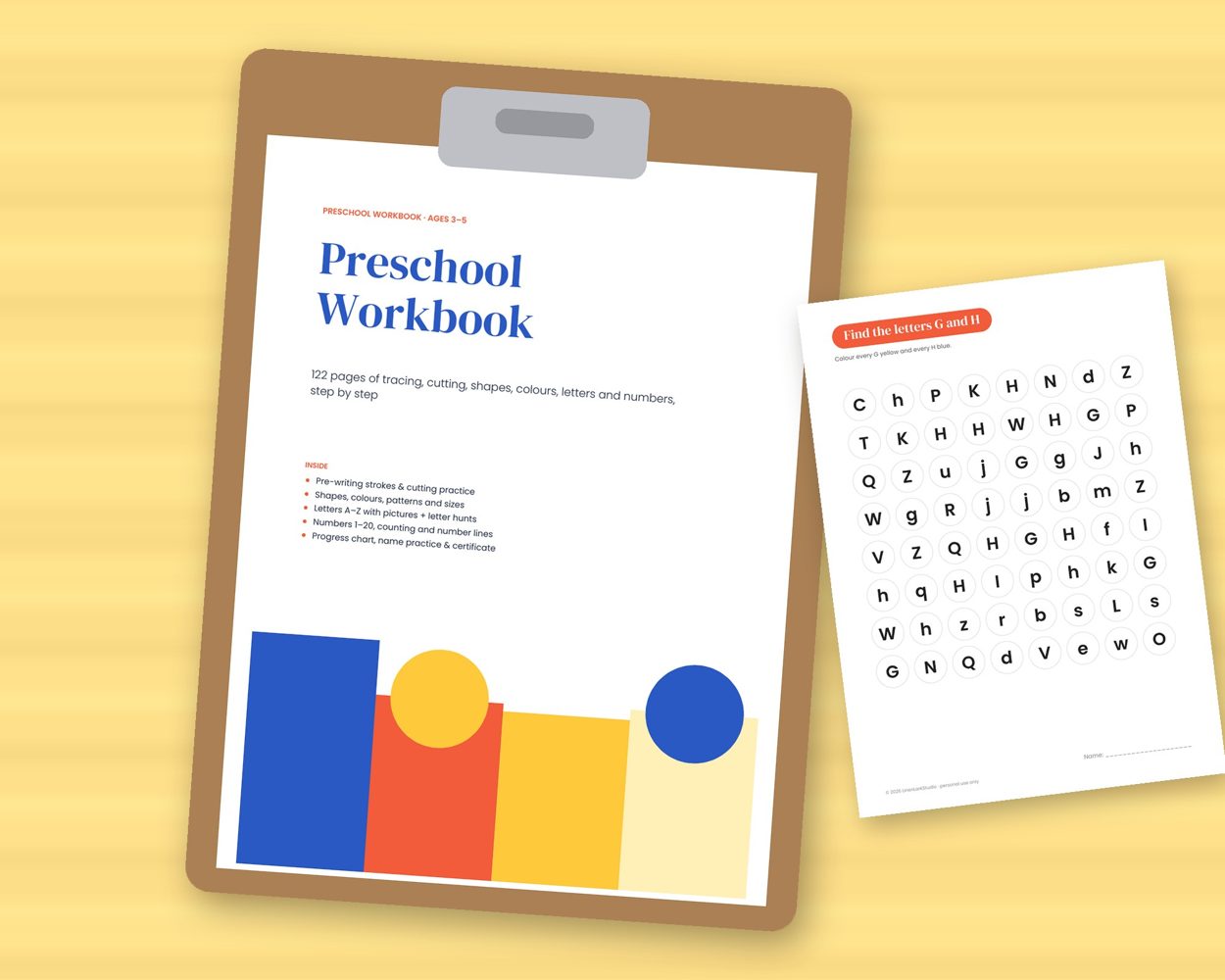 Preschool Workbook – preview 4