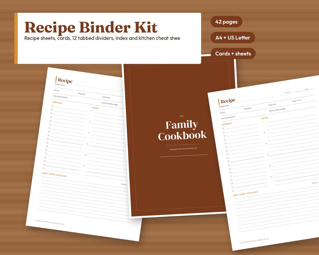 Recipe Binder Kit – cover