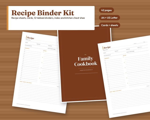 Recipe Binder Kit