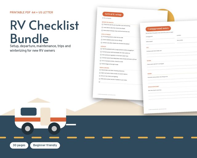 RV Checklist Bundle