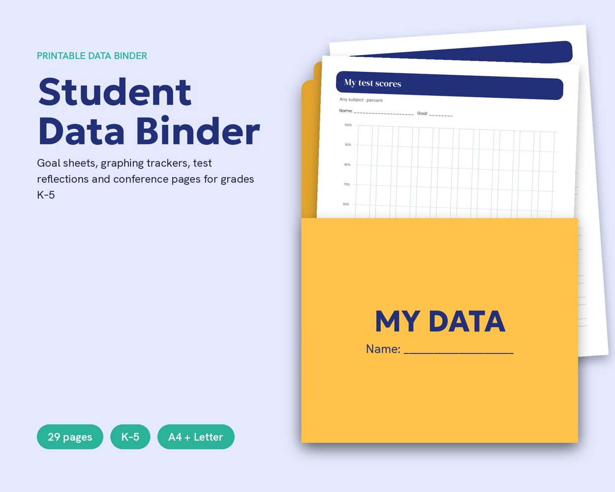 Student Data Binder – cover