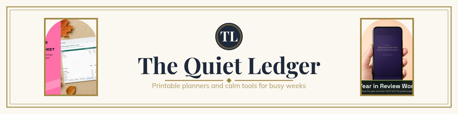 Etsy shop banner in the classic look, made with Store Pack